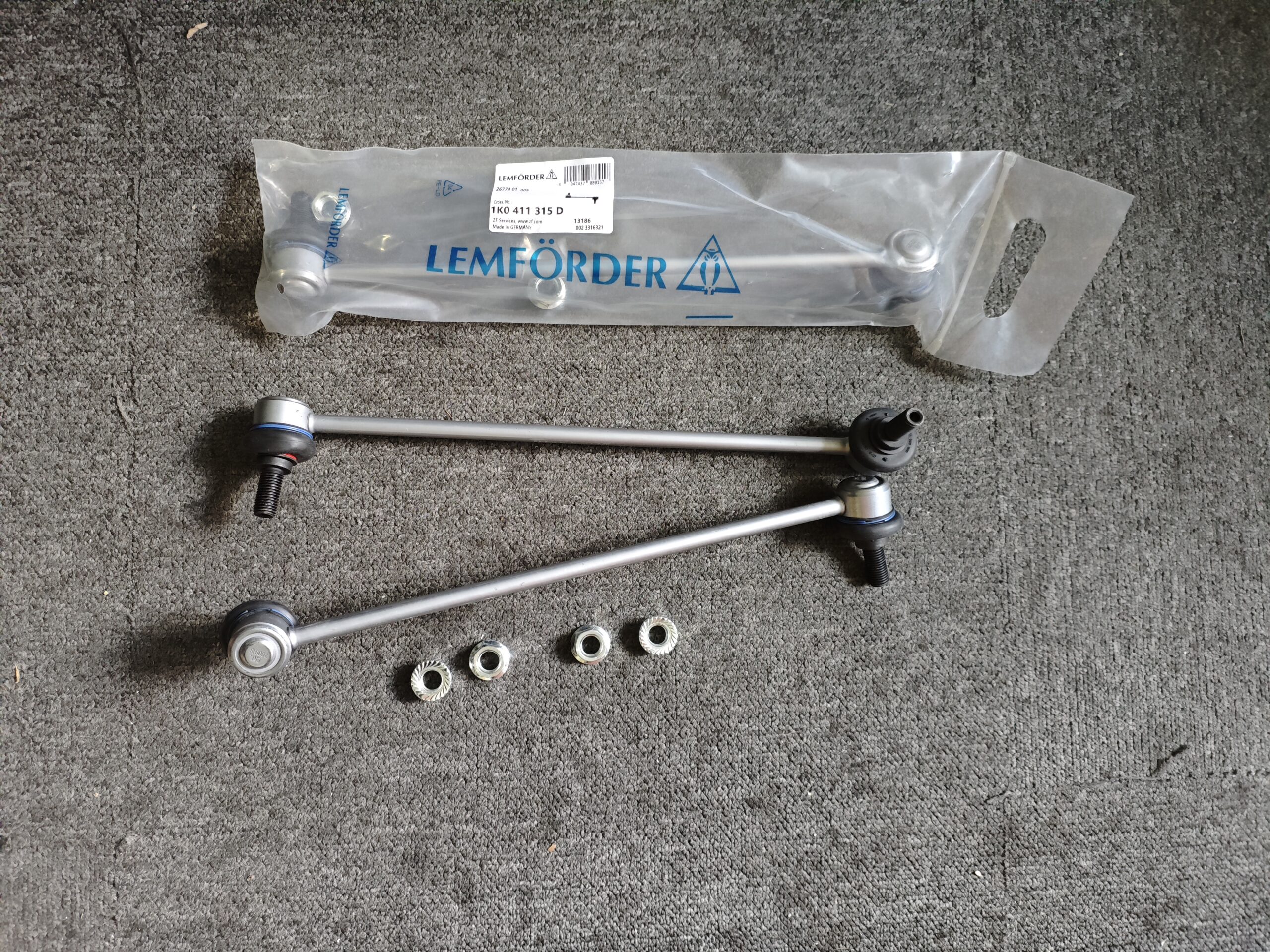 a4a0125ca6381f6baefd12e3c5323c2 1K0411315D Audi Volkswagen Beetle Caddy III Passat Eos Golf A3 Q3 Stabilizer Link Front LEMFORDER 1K0411315B 1K0411315P 1K0411315J 1K0411315K 1K0411315R 1K0411315N 1K0411315G - 图片 1