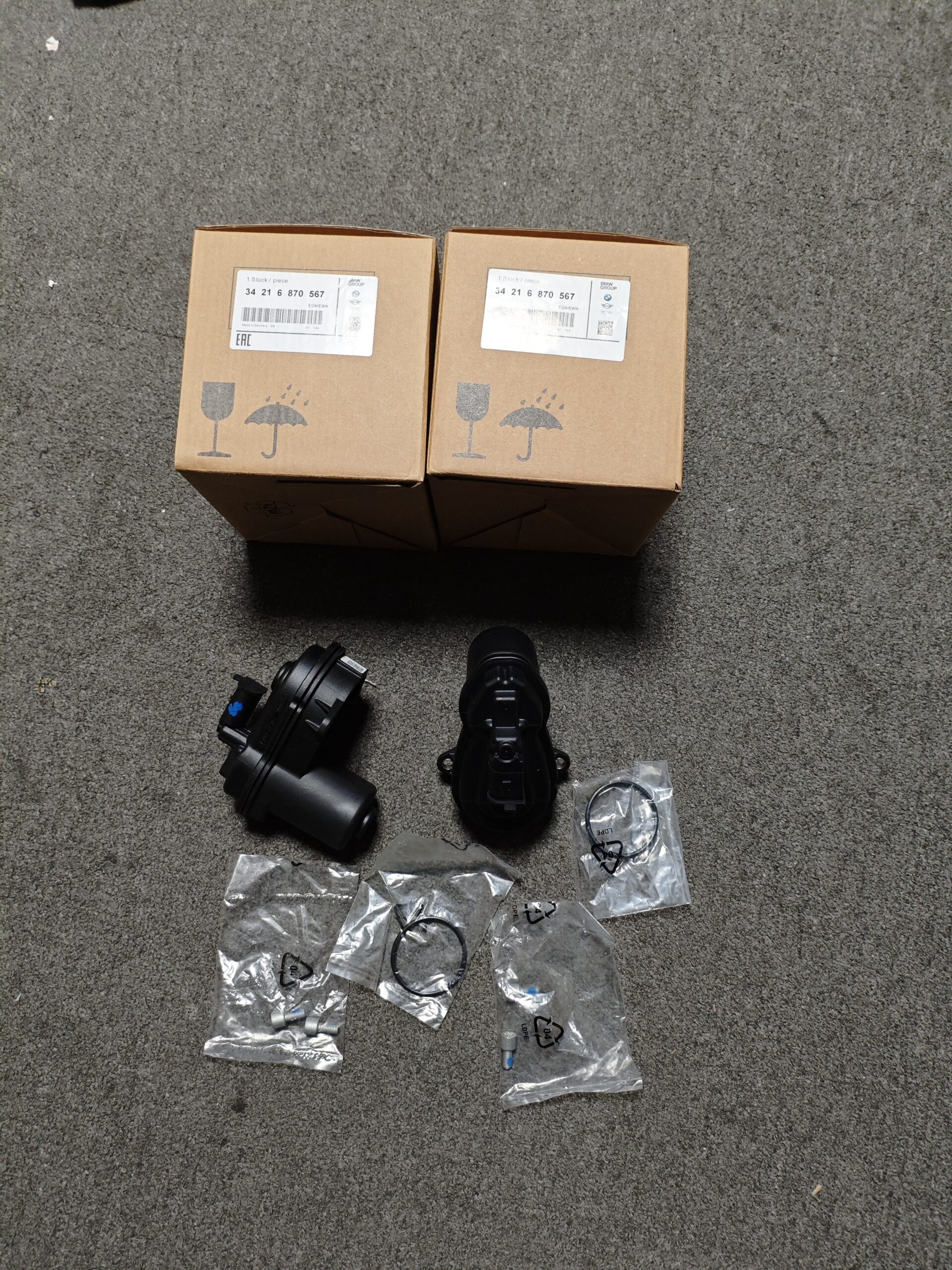 2582cbf0d9274261dc4541e4fb360bf 34216870567 BMW G30 G31 G11 Control Element, Parking Brake Caliper Rear Axle 6870567 - Image 1
