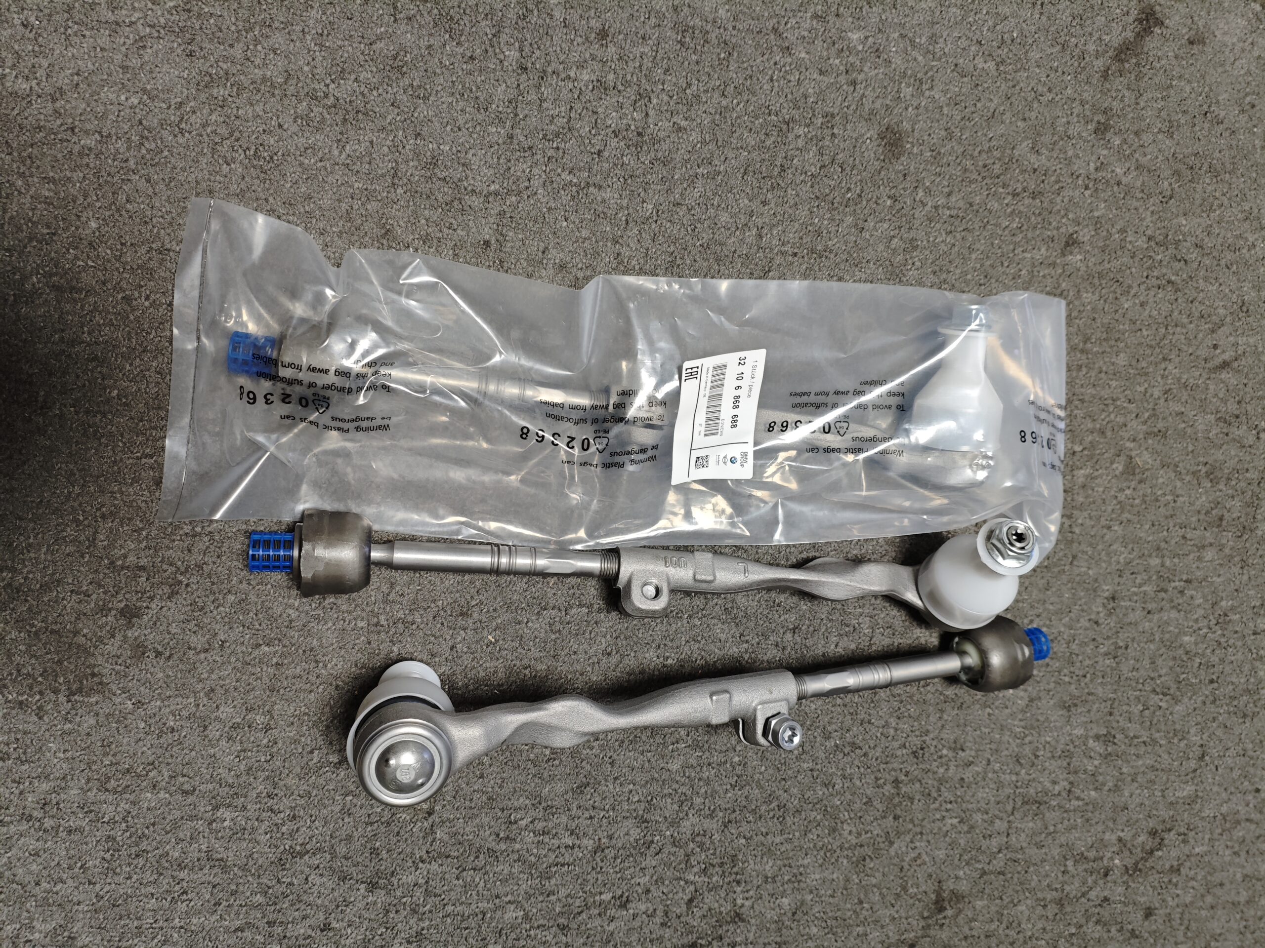 3c9299cb0ec99bb07413085e3e12a20 32106868688 BMW G11 G30 G31 Tie Rod Assembly Front Axle, Left 32106869535 - Image 1