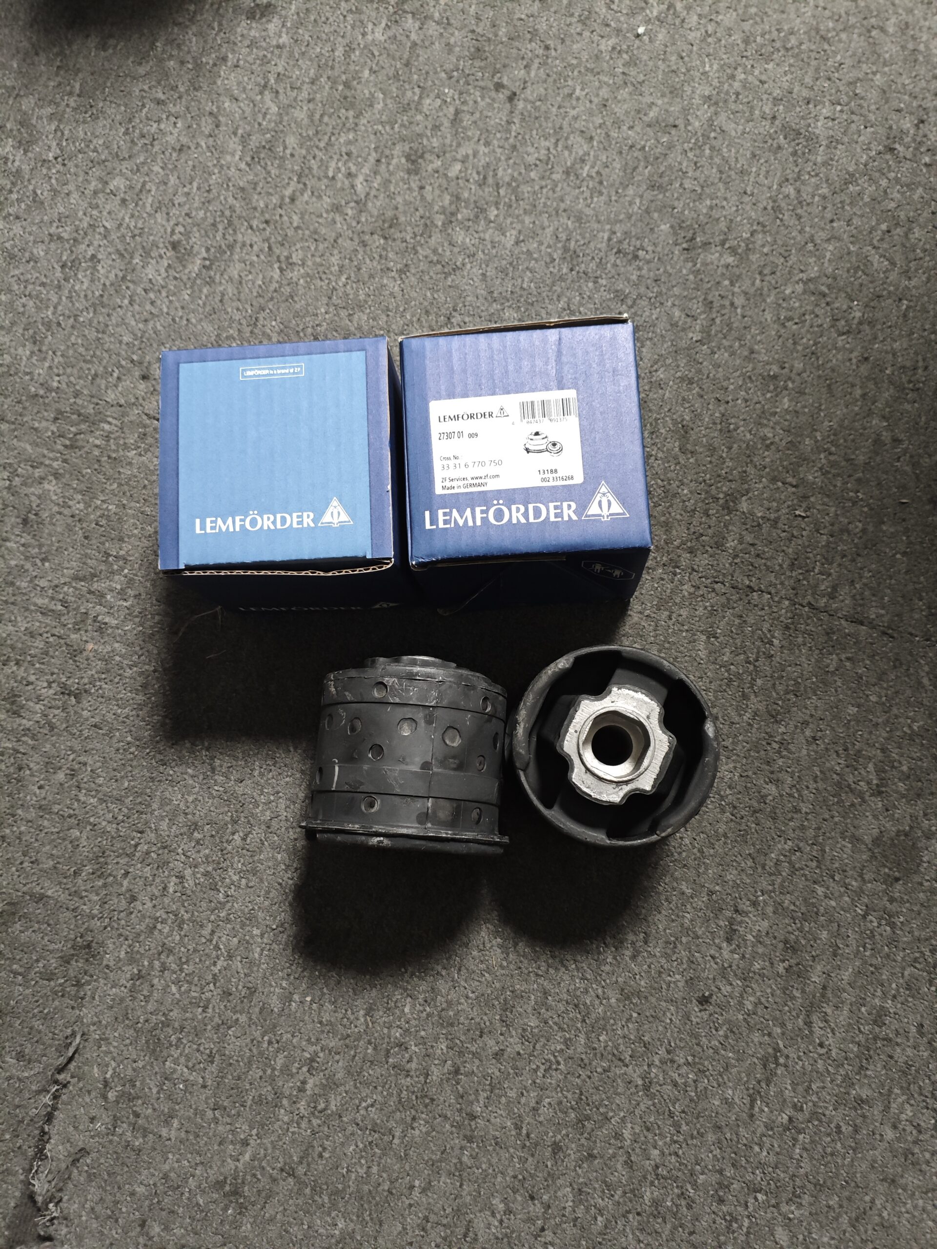 43443636abd8e6b3f15ca57e1e596a2 33316770750 BMW E65 E66 Suspension Bushing Rear Axle LEMFORDER 33310392927 33310403287 33311096772 - 画像 (1)
