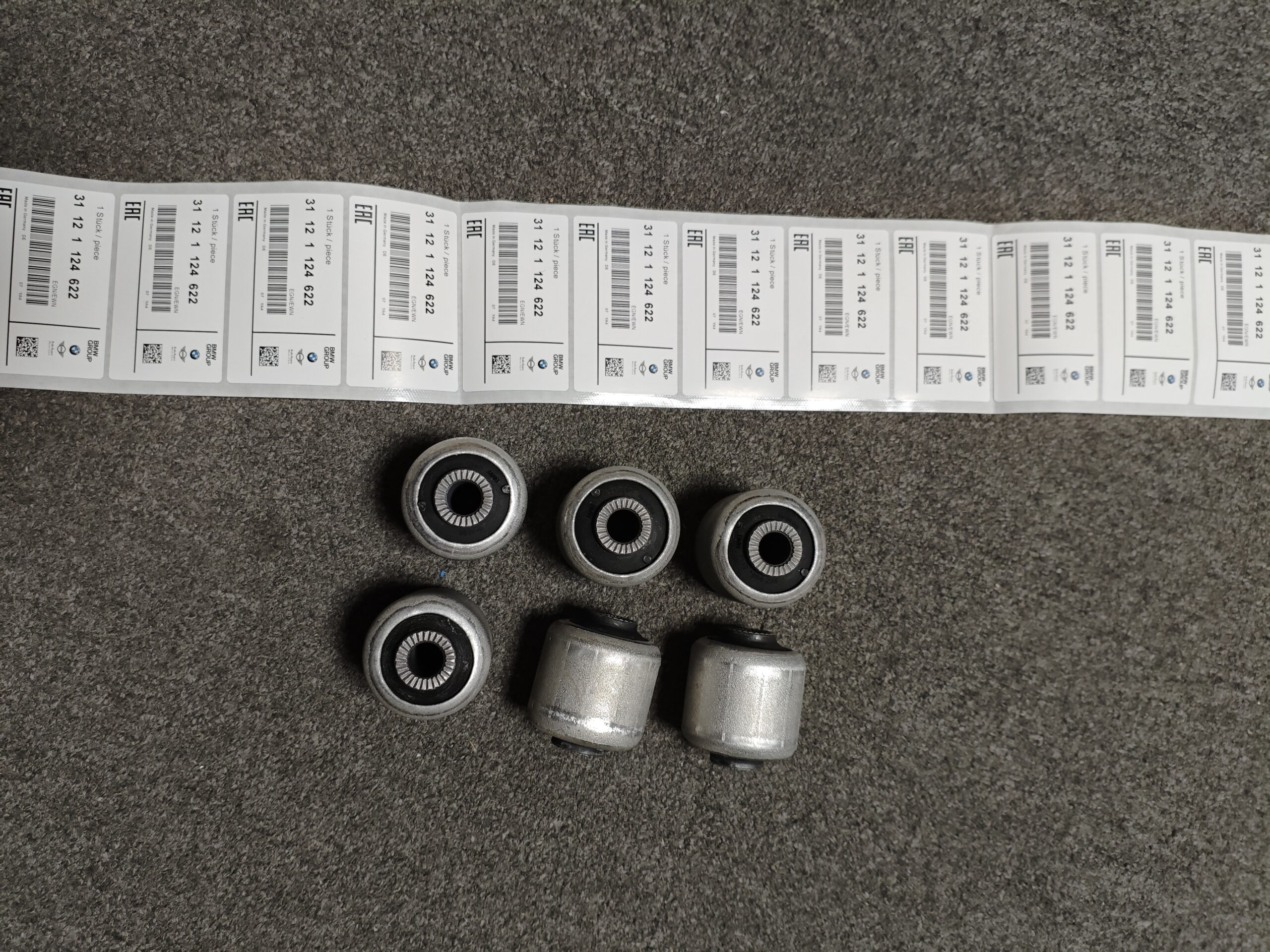 60d52575c7fd729e579ed4fea78529d 31121124622 BMW E28 E34 E32 Suspension Bushing Front Axle 31126767651 - Image 1