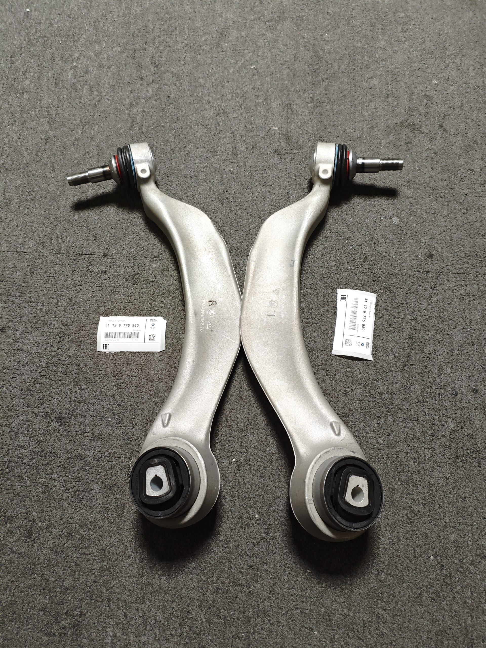 7b6a64fb433d0218dd507333214abc5 31126775959 31126775960 BMW F07 F01 F02 Control Arm Front Axle, Left & Right 31124083311 31124083312 - Image 1