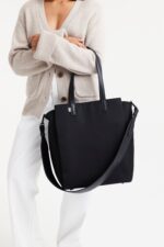 The Commuter Tote in Black - Image 12