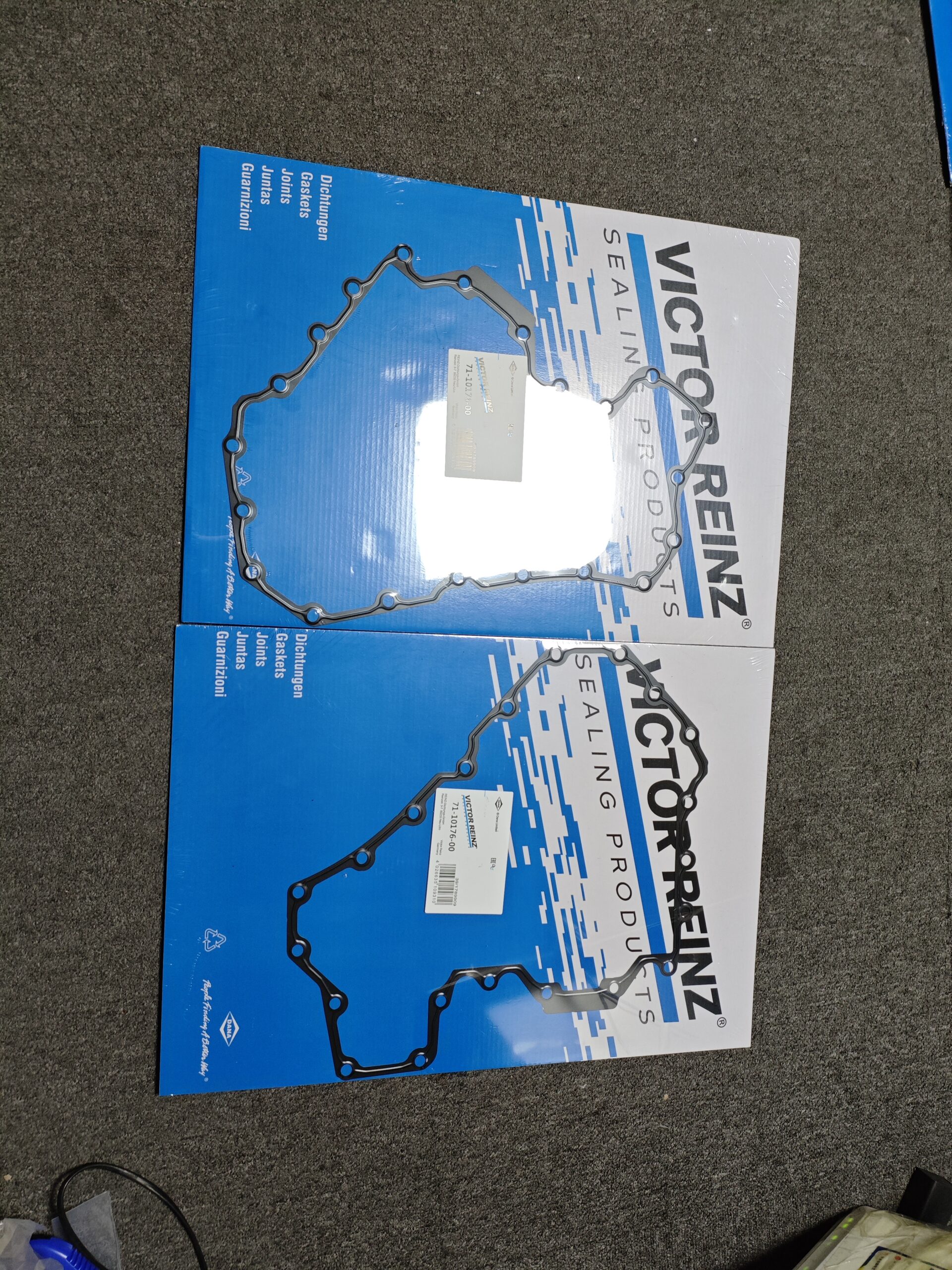 b181d4e9cd2f5ad6b1be8be42b5bd77 11137570705 BMW F10 F07 F11 Oil Pan Gasket VICTOR REINZ 71-10176-00 - 画像 (1)