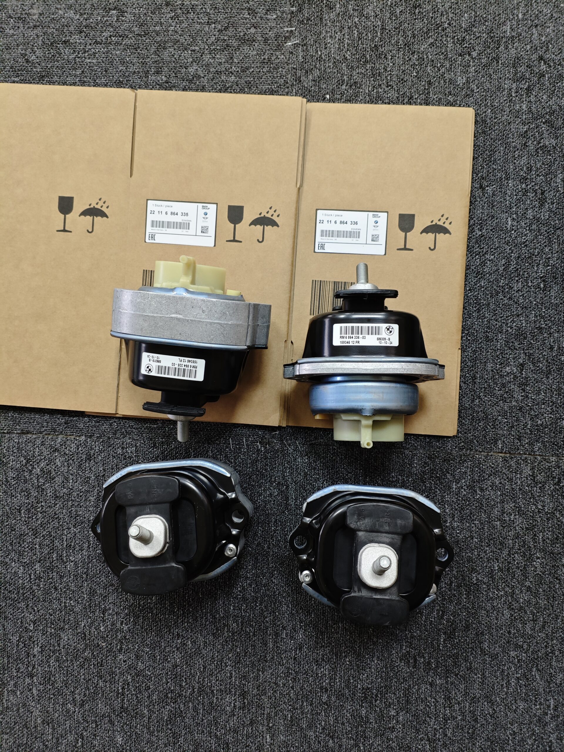 9b36f59684accb31a178ccdd1502e1d 22116864335 22116864336 BMW F15 F16 Engine Mount Left & Right 6864335 6864336 - 图片 1